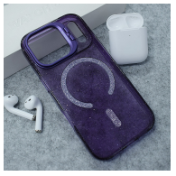 Maska Mag Case Bling Camera Bracket za iPhone 17 Pro ljubicasta