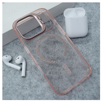 Maska Mag Case Bling Camera Bracket za iPhone 17 Pro Max pink