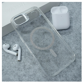 Maska Mag Case Bling Camera Bracket za iPhone Air srebrna