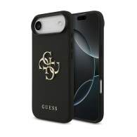 Maska Guess Grained Big 4G & Classic Logo do Apple za iPhone Air crna