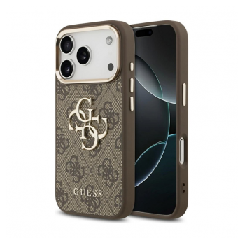 Maska Guess 4G Big Classic Logo za iPhone 17 Pro smedje zlatna