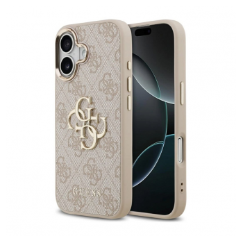 Maska Guess 4G Big Classic Logo za iPhone 17 roze zlatna