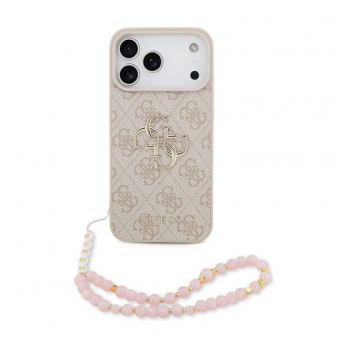 Maska Guess 4G Strap 4G Classic Logo za iPhone 17 Pro pink