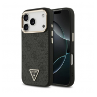 Maska Guess 4G Triangle Logo MagSafe za iPhone 17 Pro crno zlatna