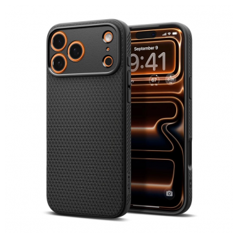 Maska Spigen Liquid Air za iPhone 17 Pro mat crna