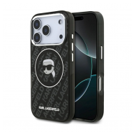 Maska Karl Lagerfeld IML Karl Head Logo MagSafe Case za iPhone 17 Pro crna