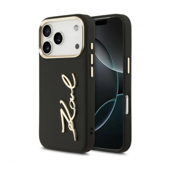 Maska Karl Lagerfeld Karl Script Logo Case za iPhone 17 Pro crna