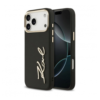 Maska Karl Lagerfeld Karl Script Logo Case za iPhone 17 Pro Max crna
