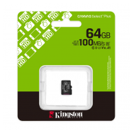 Micro SD kartica Kingston 64GB Canvas Select Plus Class 10UHS-I U1 V10 A1 Read up to 100MB/s