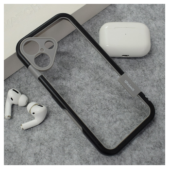 Maska Wolmtt bumper za iPhone 17 crna