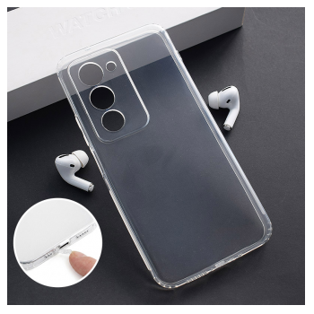 Maska Skin Silikon with pluggy za Xioami Redmi 15 5G (169mm) transparent