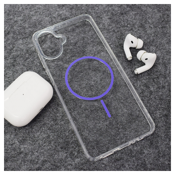 Maska Mag Case Clear Slim za Samsung A07/ A075F ljubicasta