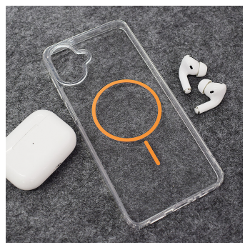 Maska Mag Case Clear Slim za Samsung A07/ A075F narandzasta