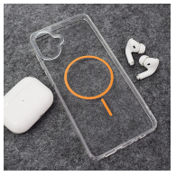 Maska Mag Case Clear Slim za Samsung A07/ A075F narandzasta