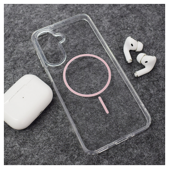 Maska Mag Case Clear Slim za Samsung A17 5G/ A175F roze