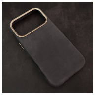 Maska Mag Case Alkantara za iPhone 17 Pro siva