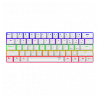 Gaming mehanicka tastatura T-DAGGER Arena TGK321W-BL (plavi switch) bela
