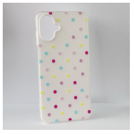Maska Candy Dots za Samsung A07/ A075F bela
