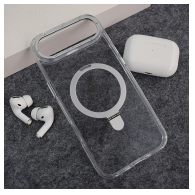 Maska Berlia Clear Bracket Magnetic za iPhone Air srebrna