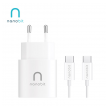 Kucni punjac Nanobit NB102 25W sa kablom Type-C na Type C 1m