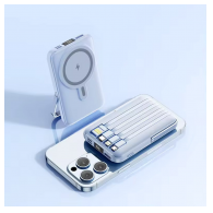 Power Bank Mag Charger PD 66W 5000 mAh plavi