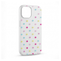 Maska Candy Dots za iPhone 15 bela