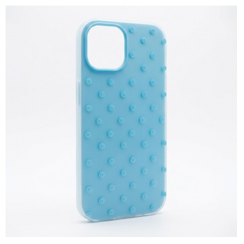 Maska Candy Dots za iPhone 15 plava