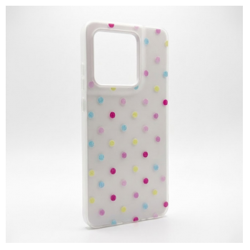 Maska Candy Dots za Motorola Edge 60 Fushion/ Edge 60/ Edge 60S bela