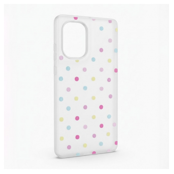 Maska Candy Dots za Motorola Edge 50 Fusion bela