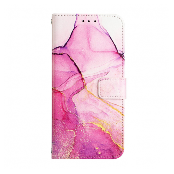 Maska na preklop Marble za Honor X5c/X5c Plus pink