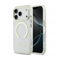 Maska Guess Metal Outline MagSafe za iPhone 17 Pro zlatna