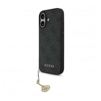 Maska Guess 4G Charms Collection MagSafe za iPhone 17 crna