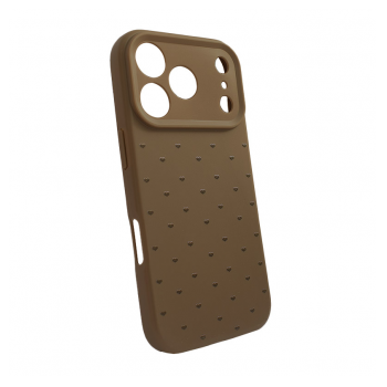 Maska Cute Heart za iPhone 17 Pro braon