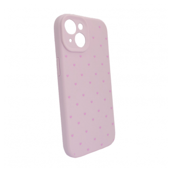 Maska Cute Heart za iPhone 15 ljubicasta