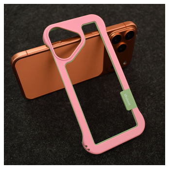 Maska Wolmtt Candy Bumper za iPhone 17 roze