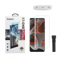 Zastitno staklo XMART UV Glue Full Cover + lampa za Motorola G96
