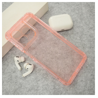 Maska Color Transparent za Honor X5c/ X5c Plus roze