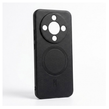 Maska Mag Case Smooth Leather za Honor Magic 8 Lite/ X9d crna