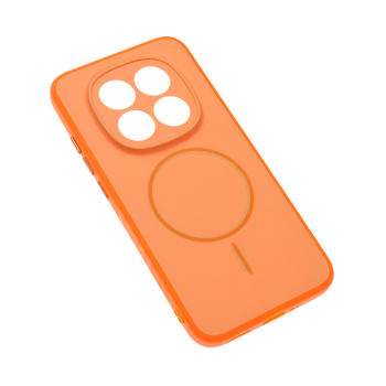 Maska Mag Case Matte Line za Xiaomi Redmi Note 15 Pro 5G narandzasta