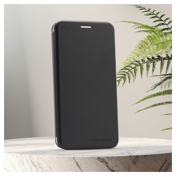 Maska na preklop Nanobit Coral Book za Xiaomi Redmi Note 15 Pro 5G (EU) crna