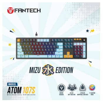 Tastatura Mehanicka Gaming Fantech MK893S RGB Atom 107S MIZU Navy (Red Swich)
