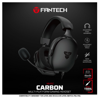 Slusalice Gaming Fantech MH92 Carbon white