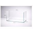 WeekAqua Ultra Clear akvarijum 60P 60x30x36cm x6mm 64L