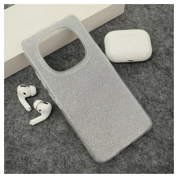 Maska Crystal Dust za  Xiaomi Redmi Note 15 Pro 5G (EU) srebrna