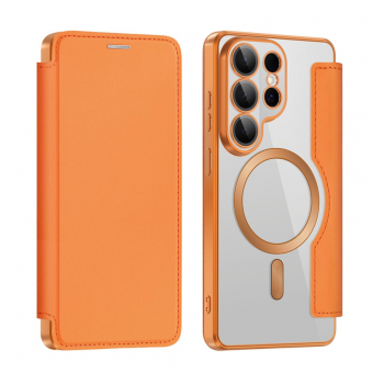 Maska na preklop Coral Mag Case Book za Samsung S26 Ultra/ S948B narandzasta
