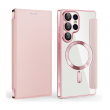Maska na preklop Coral Mag Case Book za Samsung S25 Ultra/ S938B roze