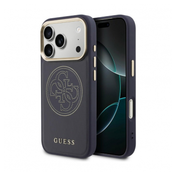 Maska Guess Perforated 4G MagSafe za iPhone 17 Pro Max tamno plava