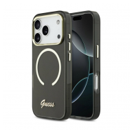Maska Guess IML Script Metal MagSafe za iPhone 17 Pro Max crna
