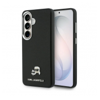 Maska Karl Lagerfeld Saffiano KC Metal Logo MagSafe za Samsung S26/ S941B crna