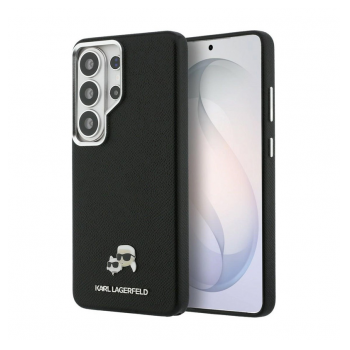 Maska Karl Lagerfeld Saffiano KC Metal Logo MagSafe za Samsung S26 Ultra/ S948B crna